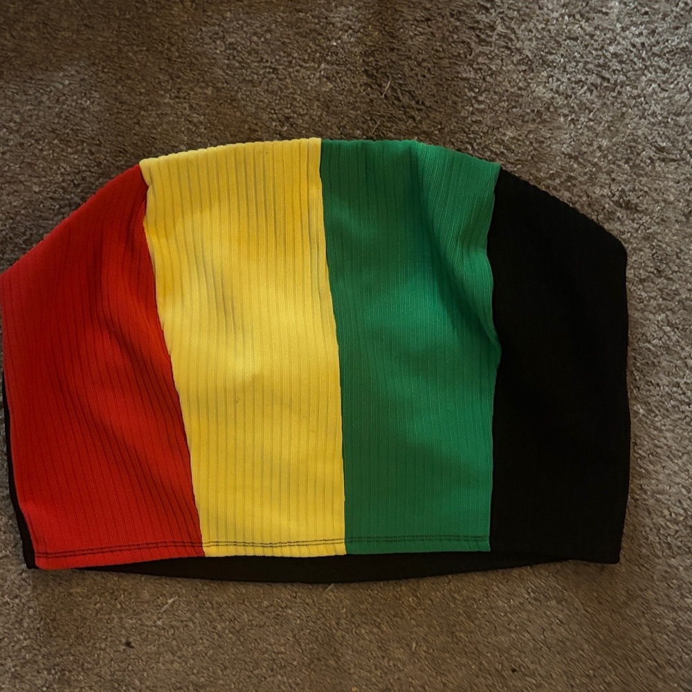 Colorful Striped Crop Top